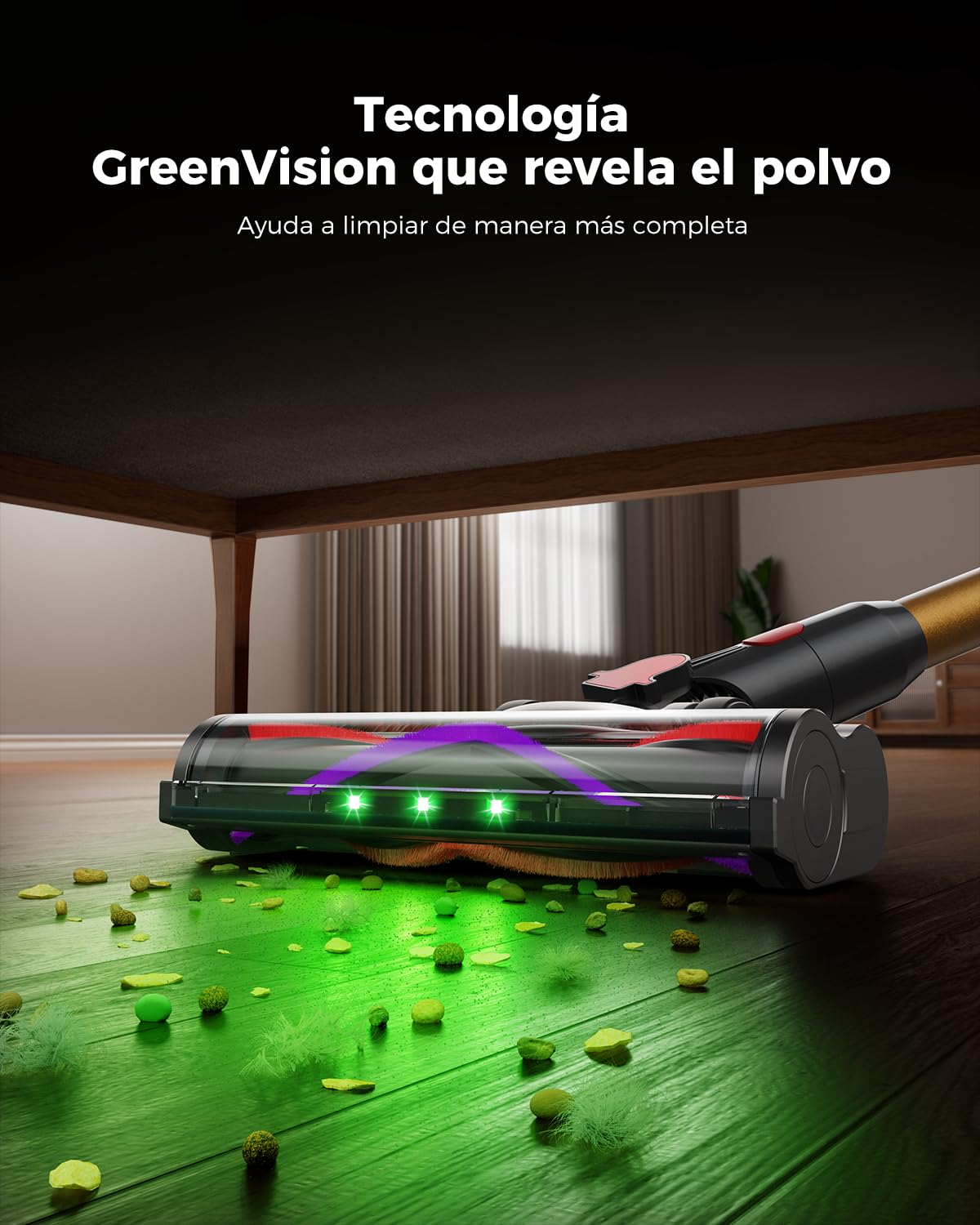 C10 EVO Aspiradora sin Cable, 68Kpa/600W/70Mins Aspiradoras Escoba con Modo Automático, Diserio autoportante, Depósito Doble de 1.8L, Cepillo Antienredos, Limpia Bajo Muebles sin Agacharte