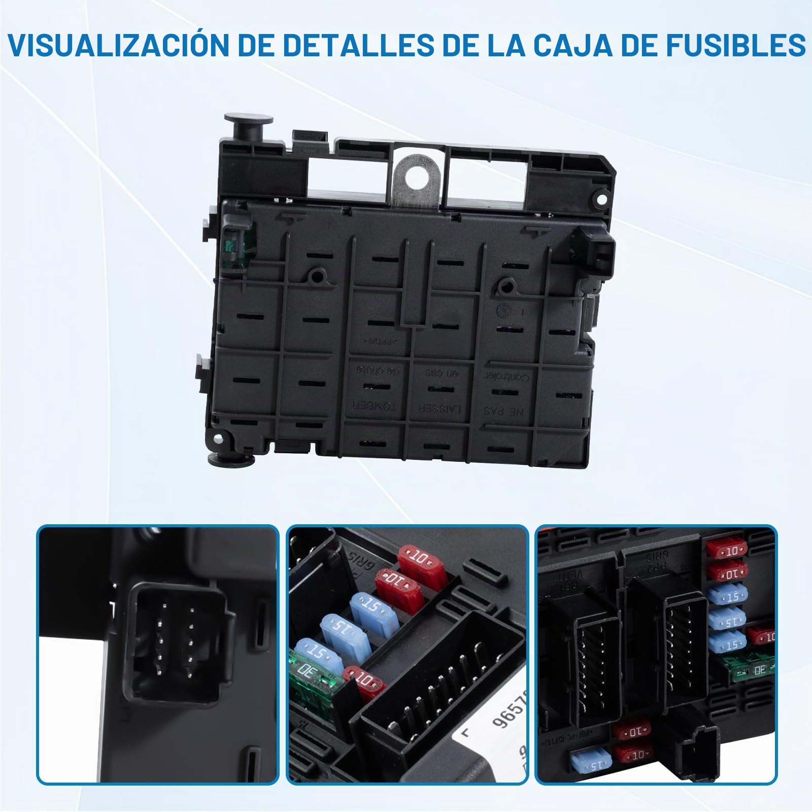 Caja de fusibles Dixhills de repuesto para Berlingo C3 C5 C8 Xsara 206 206+ 307 406 807 Partner I II número de pieza 6500Y1 6500.Y1 9650663880 9646405280 9650664080 9650663980 9657608580