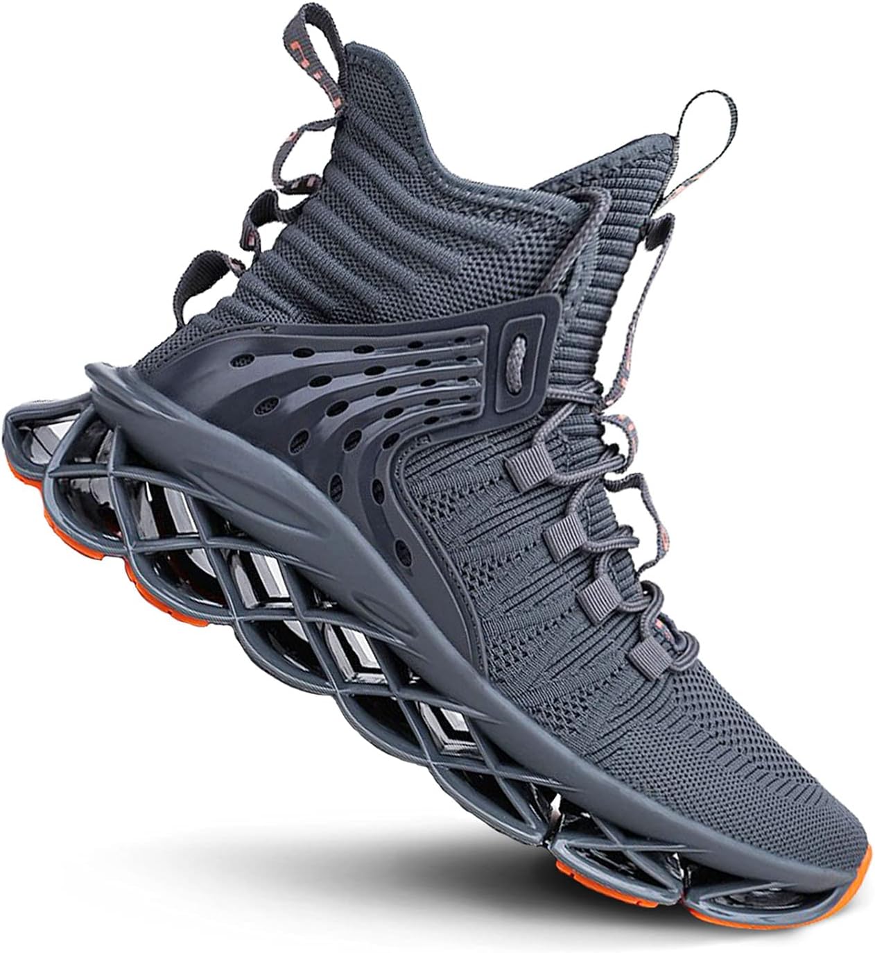 DUDHUH Running Shoes for Men Comfortable Athletic Cross Trainer Casual Walking Fashion Mens Tennis Sock Sneakers