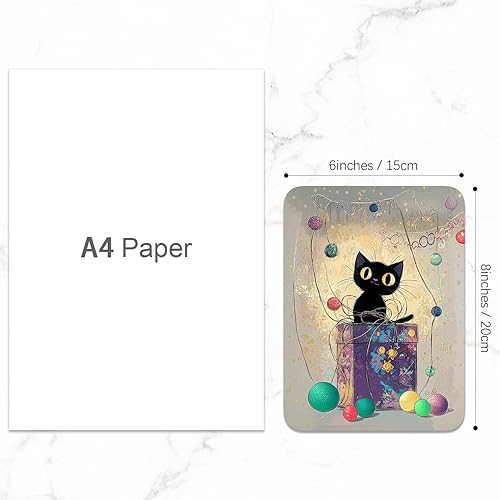 Miniatura 4 de Alfombrilla de mouse pequeña de 6 x 8 pulgadas, de goma gruesa impermeable, bonita alfombrilla de mouse para mujeres, hombres, niños, mouse