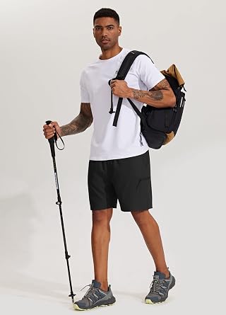 Willit Men's Hiking Cargo Shorts Quick Dry Golf Athletic Shorts 7 Lightweight Summer Shorts with Pockets
