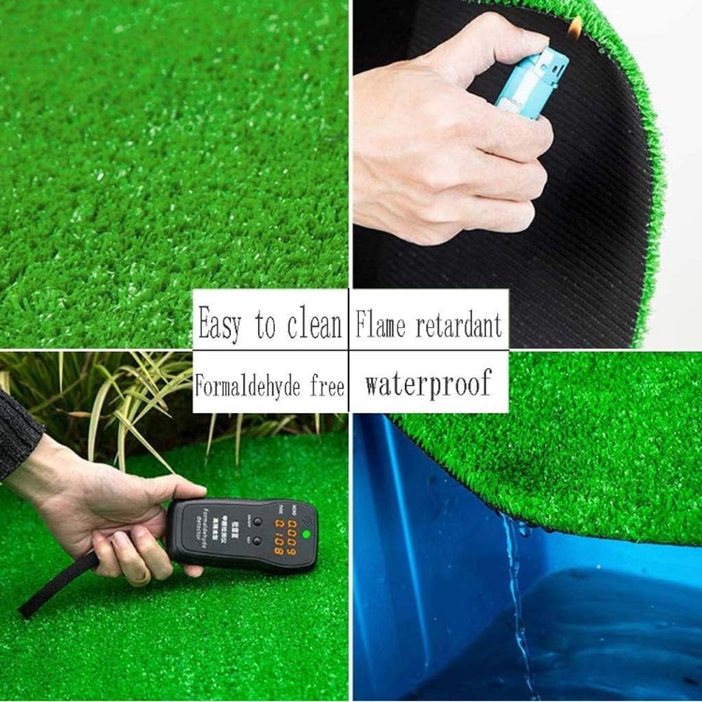 Artificial Grass, 15mm Pile High Green Grass Carpet Comfortable, Soft and Fade-Resistant (2x9m)