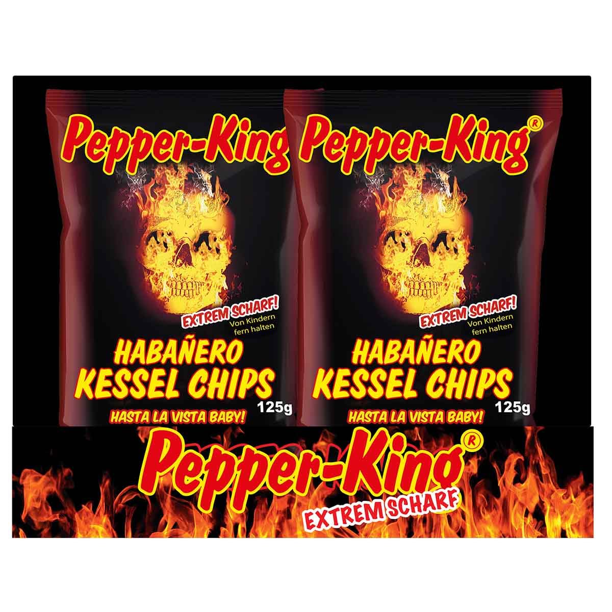 XOX Pepper-King Habanero Kessel Chips (10x125g)