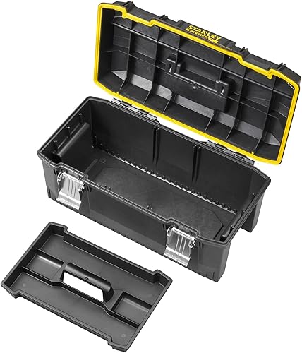 Miniatura 3 de STANLEY FATMAX Caja de herramientas impermeable de 22.8 in - Resistente al agua - Gran capacidad de almacenamiento - Ranura en V para corte
