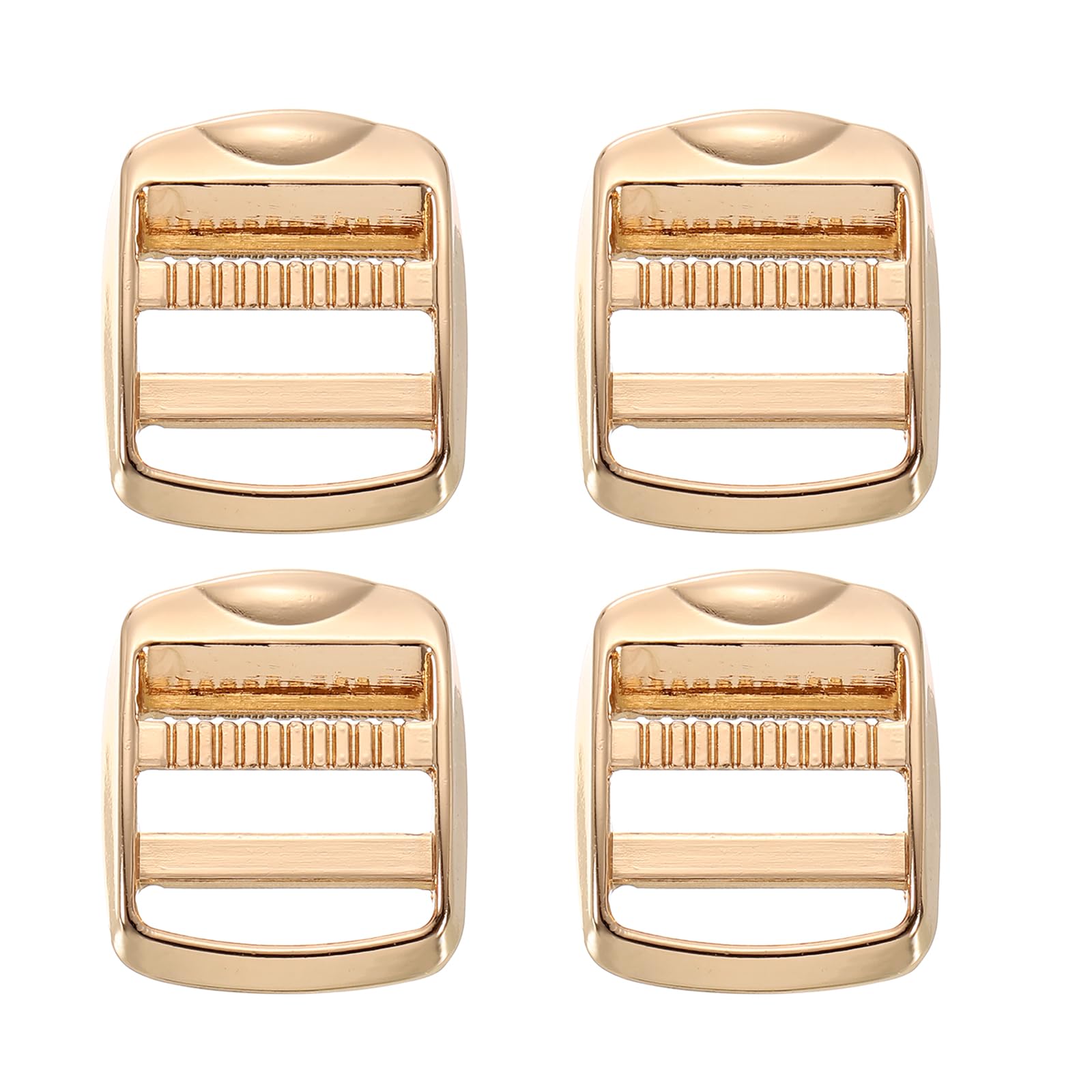 SUIKIHUM 4 Pack Metal Ladder Lock Buckle, Tri-Glide Slider Buckle Adjustable, Strap Buckle Zinc Alloy for Backpack