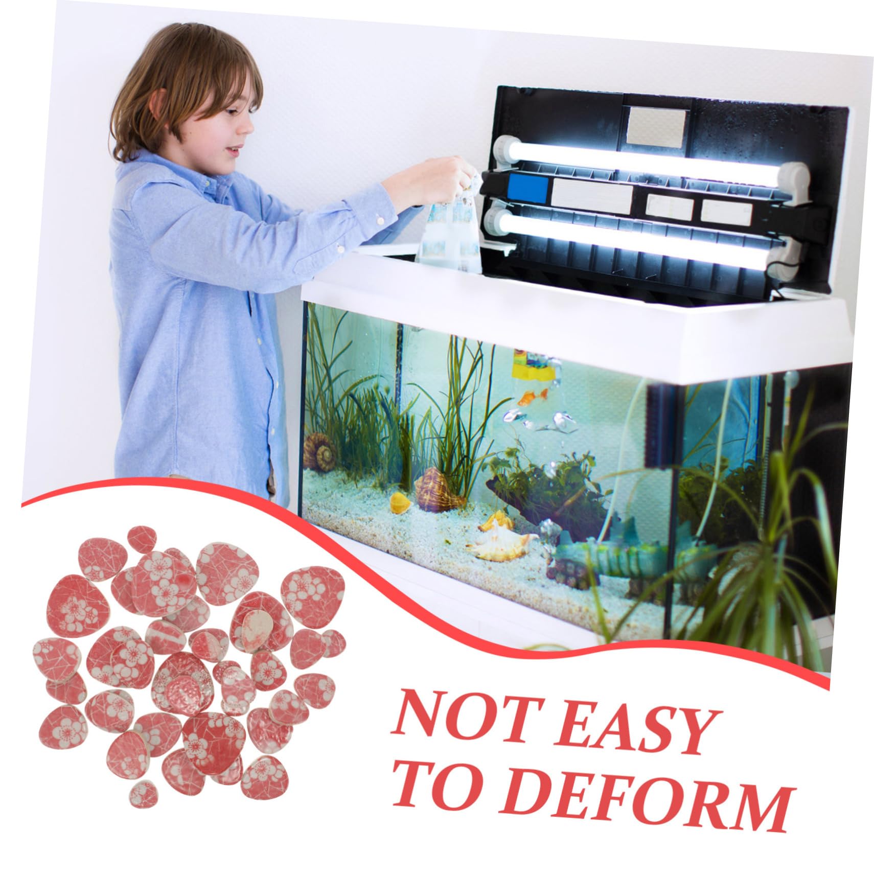 Mipcase 3 Pezzi 1 Decorazione Dell'acquario Decorazioni Ghiaia Arredamento Substrato Roccia Accessori Per Acquari Paesaggio Di Grandi Dimensioni Ciottoli Pietre Paesaggistiche Ciottolo