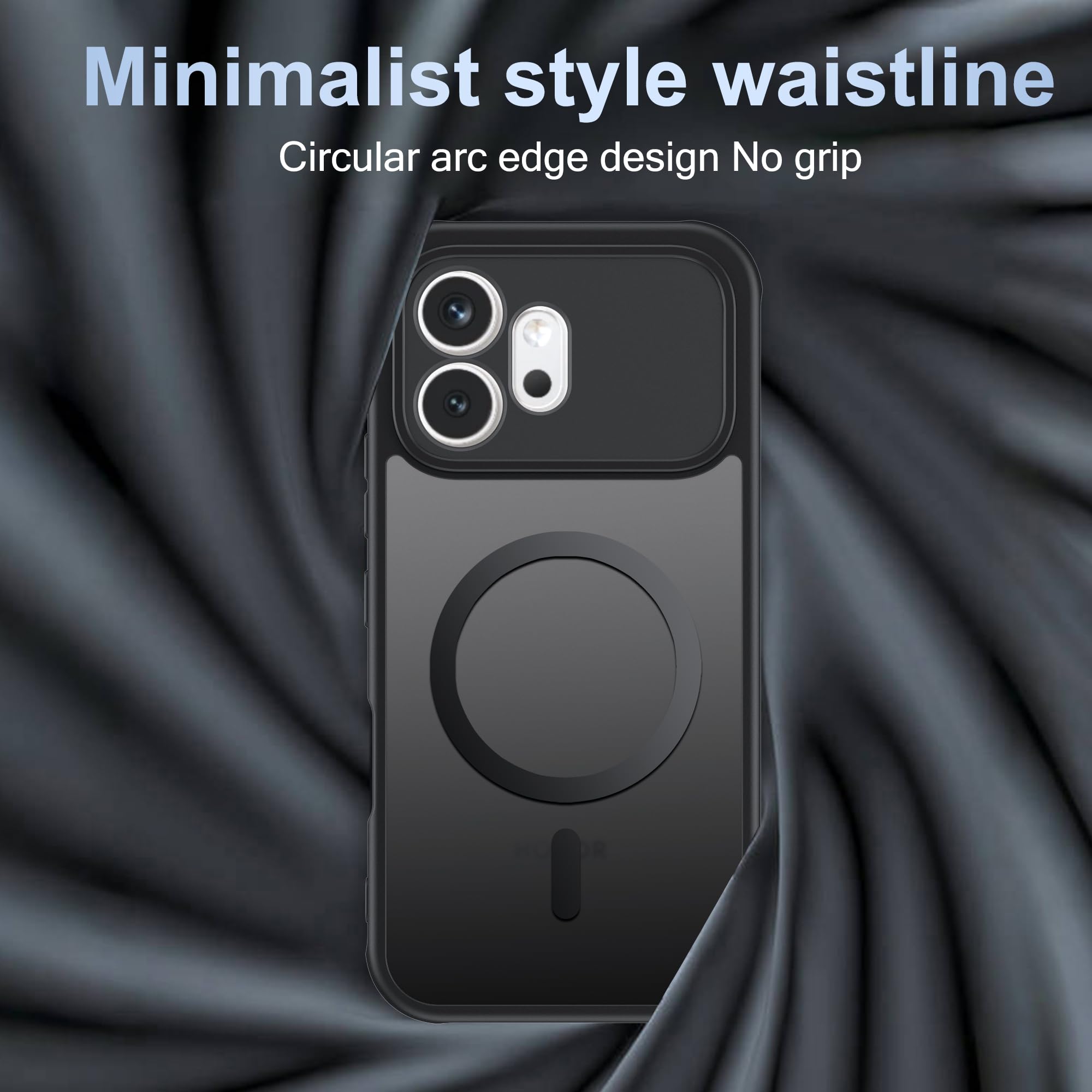 Cover per Honor 600 5G con Magnete Integrato, Antiscivolo, Resistente a Urti e Graffi - Custodia Magnetica per Honor 600 5G - Nero
