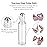 PrettyCare Set of 60, 10 ml Essential Oil Roller Bottles with Stainless Steel Roller Ball - Bulk Refillable Leak-proof Empty Clear Glass Roll on Bottles with Silver Metal Caps for Travel, Perfume