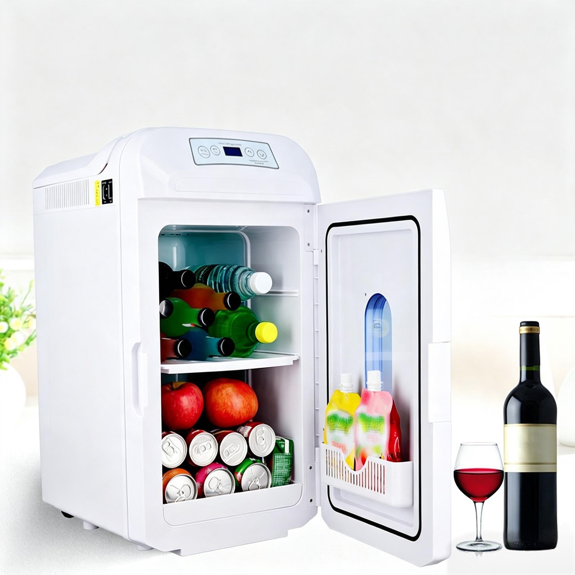 Frigo Portatile Auto 35L 12V/24V, Raffredda e Riscalda, Frigorifero Elettrico