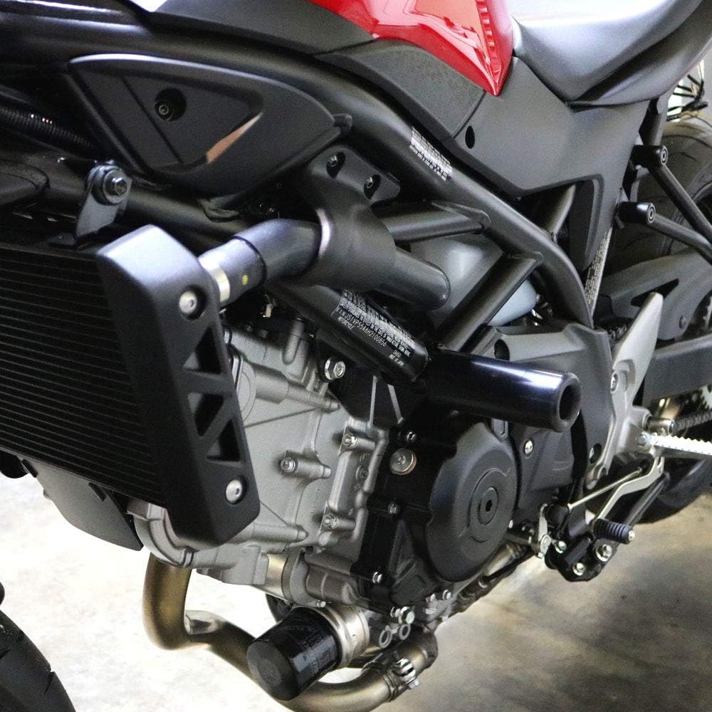 Shogun USA Made Suzuki SV 650 SV650 X SV650X 2017 2018 2019 2020 2021 2022 2023 2024 2025 2026 Black No Cut Frame Sliders Fits ABS & NON ABS Models - 750-5649