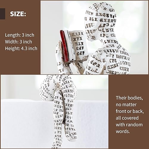 Vista 44 de GRAPMKTG Decoración para el hogar, lectura de pulpa, estatua de pensador, escultura estética, decoración de habitación, decoración abstracta moderna