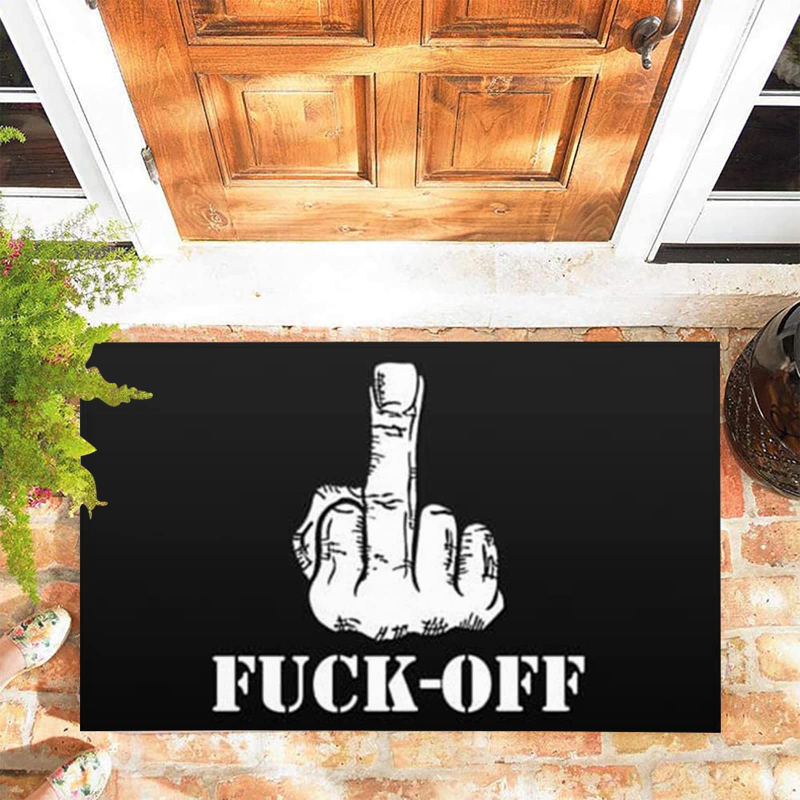 JOOCAR Door Mat Funny The Simple and Crude Fuck Off Door Mats for Indoor 40x60 cm