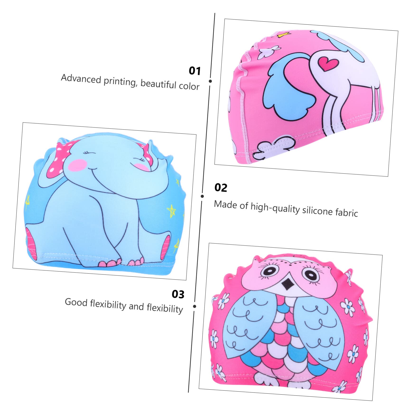 Didiseaon 9pezzi Cuffie Per Cuffie Elastiche Impermeabili Cartoon Protezione Per e Comfort
