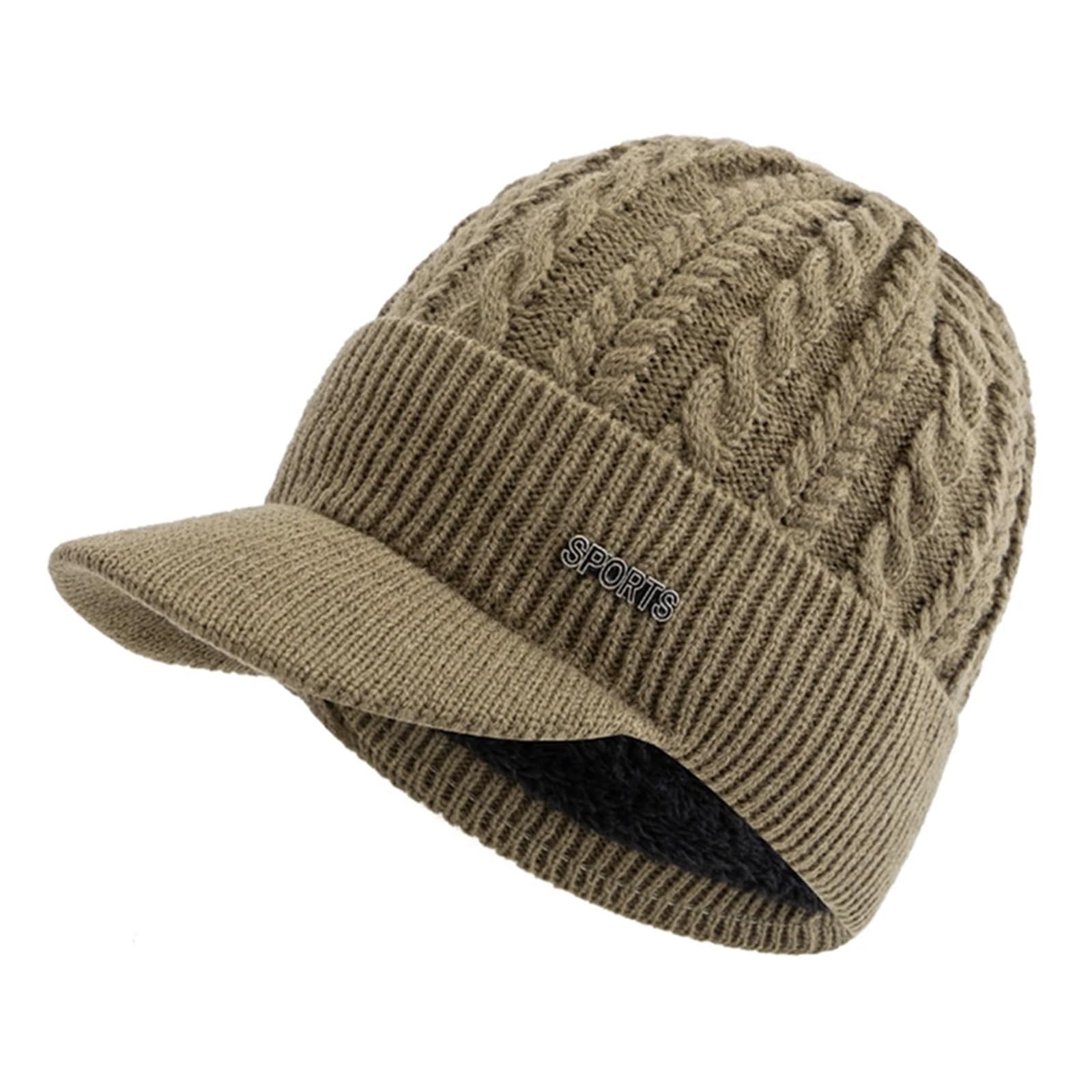 Gorro de invierno con ala para excursiones al aire libre y paseos 8