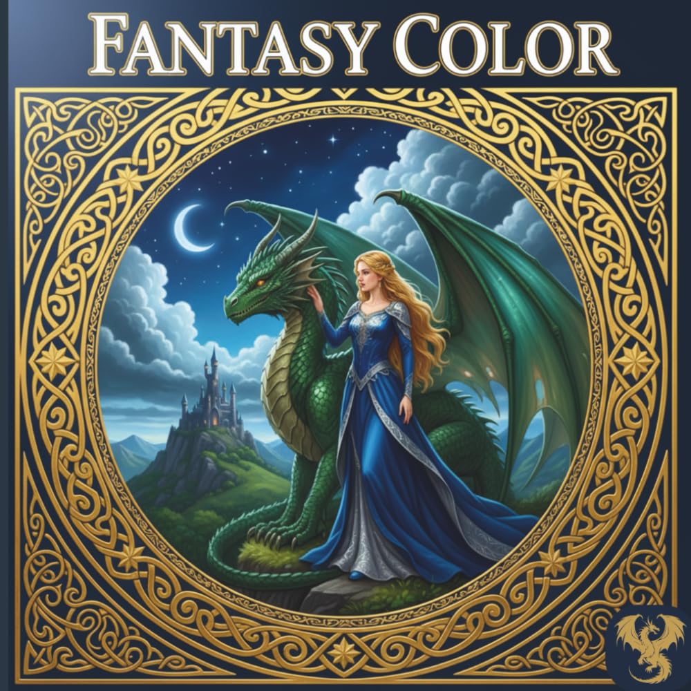 Fantasy Color Adult Coloring Book