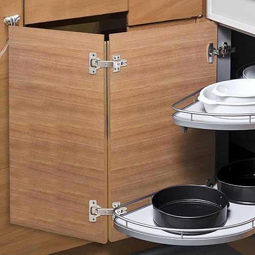 Miniatura 6 de Paquete de 8 4 pares de bisagras de gabinete de cocina, bisagras de puerta de gabinete de 135 grados, bisagras de gabinete Blum, accesorios Lazy