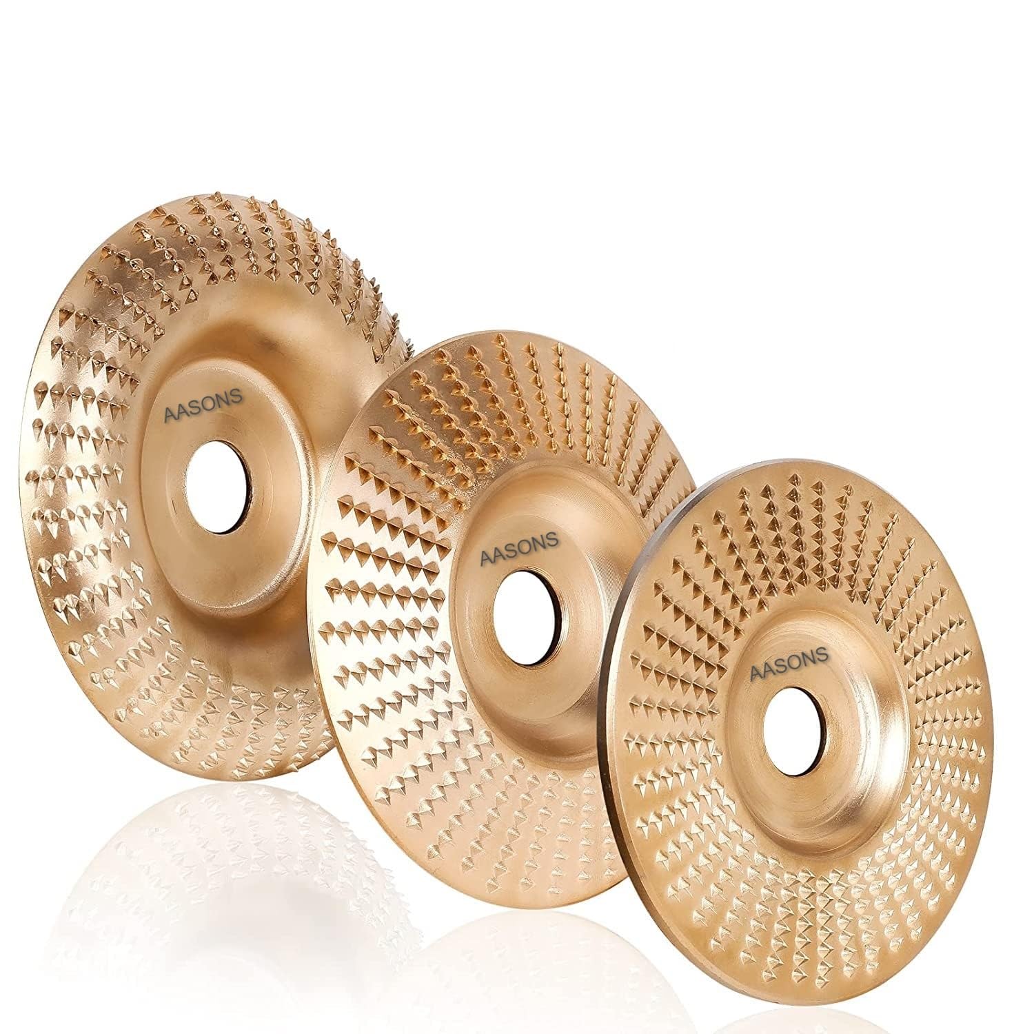 AASONS 3 Pcs 4 Inch Wood Carving Disc Set, Angle Grinder Disc Grinding Wheel Shaping Disc 5/8 Inch Bore For Woodworking, Grinder, Woodrasp File Wheel Attachments | Wood, Fibreboard, Plywood, Plastic (B0CR93TL9Q) Amazon Price History, Amazon Price Tracker