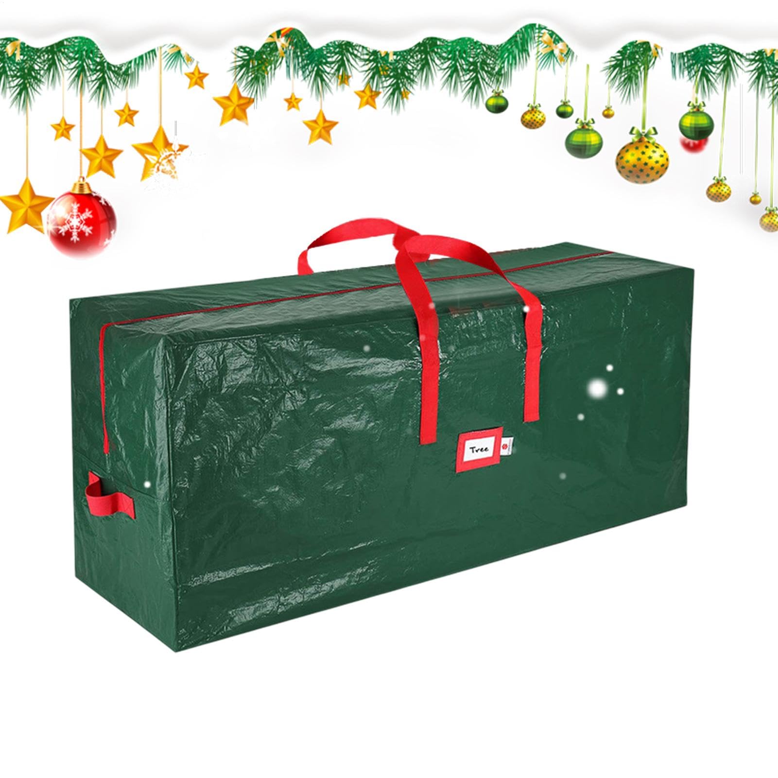 Weihnachtsbaum-Aufbewahrungstasche, Weihnachtsbaumtasche mit Reißverschluss | Weihnachtsdekorations-Organizer mit Griffen für den