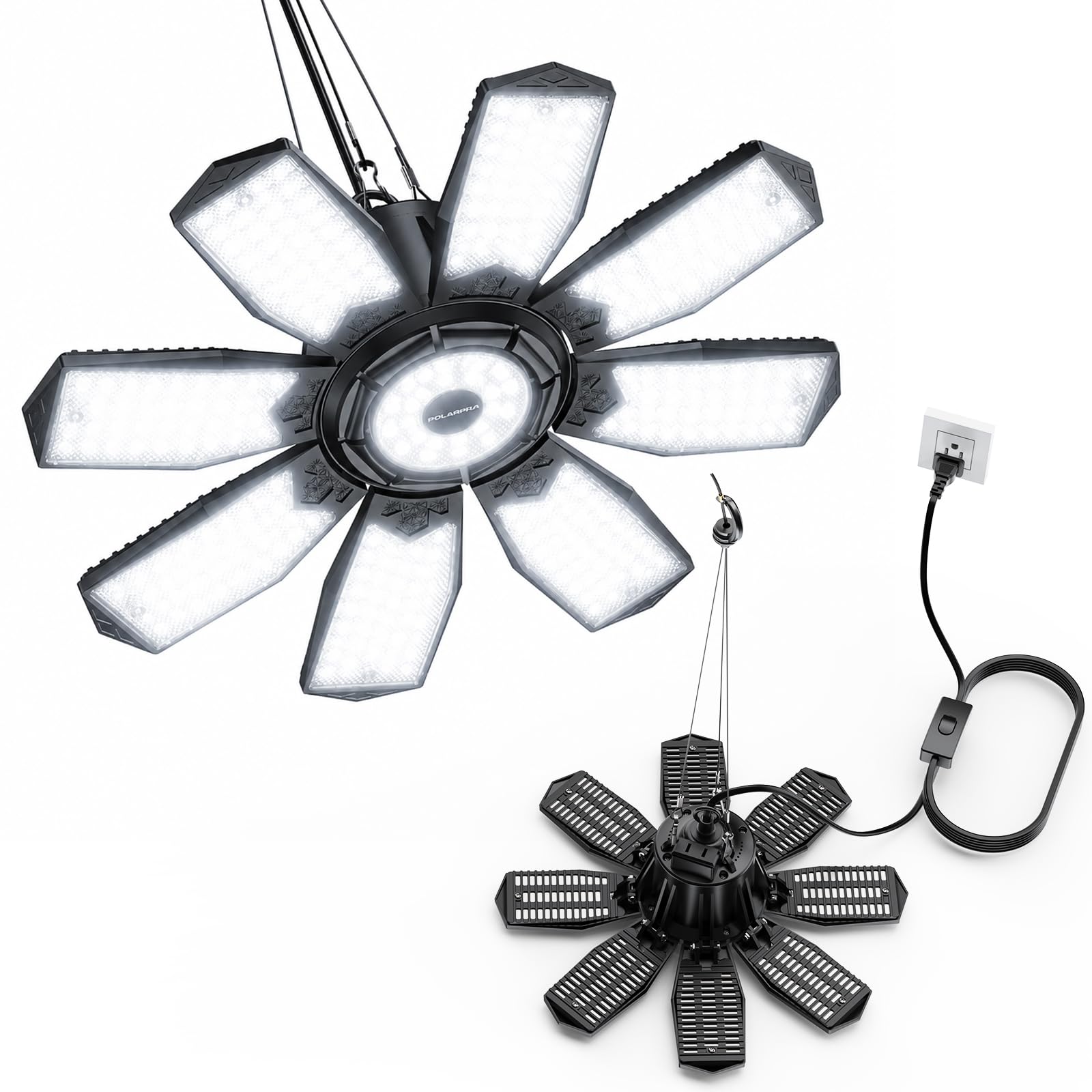 POLARPRA LED Garage Lights - 32000LM Daylight -16 POLARPRA LED Garage Lights - 32000LM Daylight -16