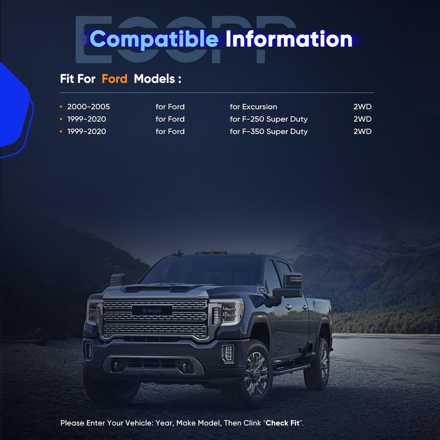 ECCPP 3" Front Rear Leveling Lift kit Compatible for Ford Excursion 2000-2005,for Ford for F-250 Super Duty 1999-2020,for Ford for F-350 Super Duty 1999-2020