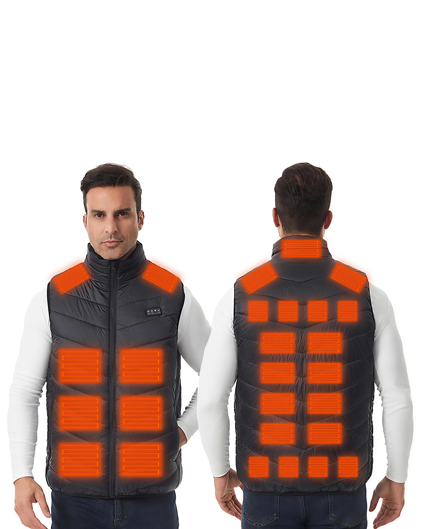 Monave Chaleco Calefactable Unisex para Pescar Motocicletas Acampar Esquiar