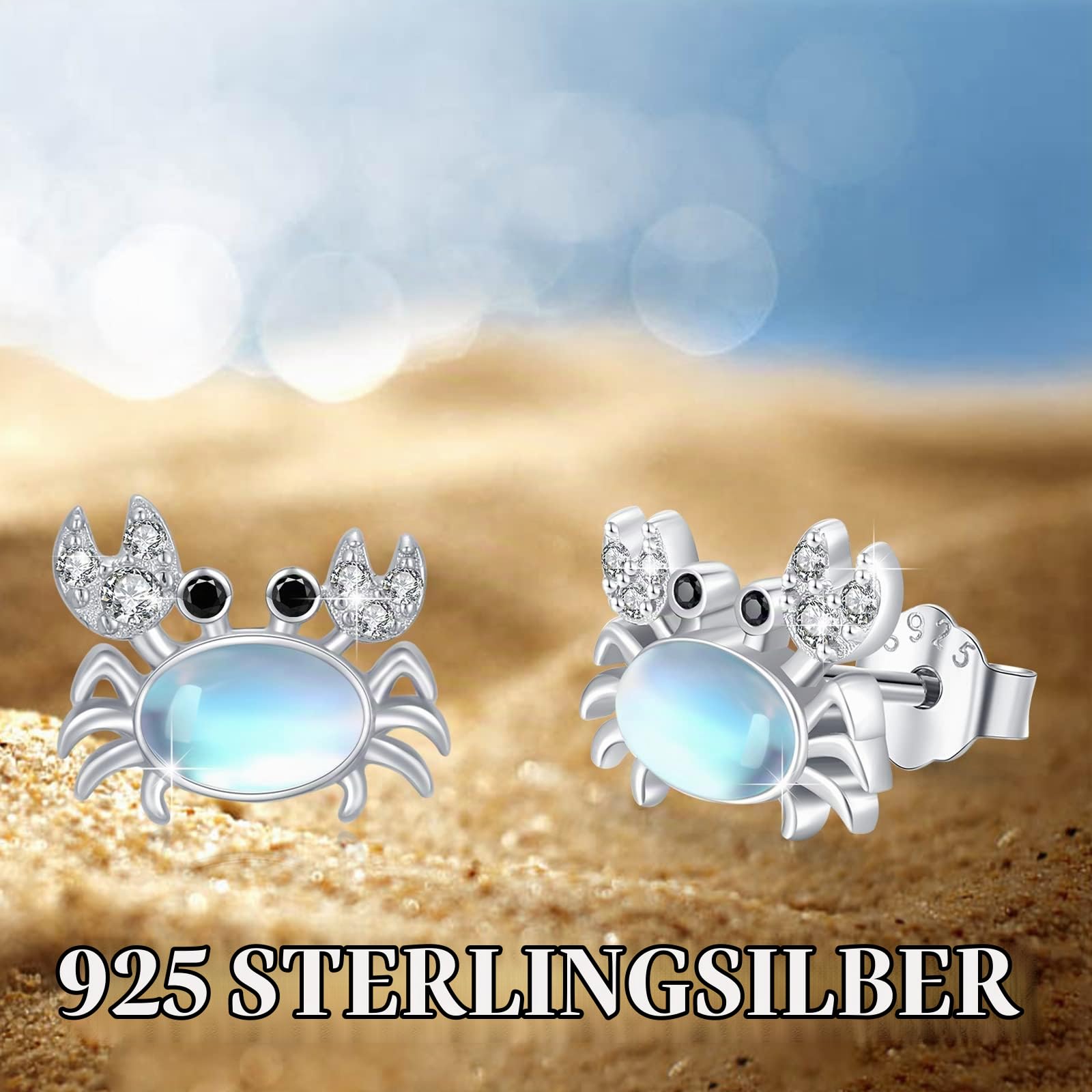 Meerestiere Ohrringe 925 Sterling Silber Wal Octopus Schildkröte Krabben Delphin Orca Wal Ohrstecker Meerestiere Schmuck Geschenke für Frauen