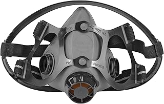 Honeywell 550030S NorthÂ® 5500 Series Elastomeric Half-Mask With Dual Cartridge Connectors, Small