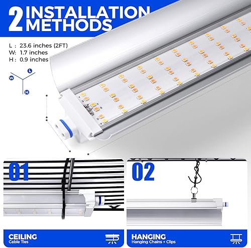 Vista 54 de Barrina CX83 - Soporte para plantas con luces de crecimiento, estante para plantas de 6 niveles con panel de luz de crecimiento ultrafino de Negro