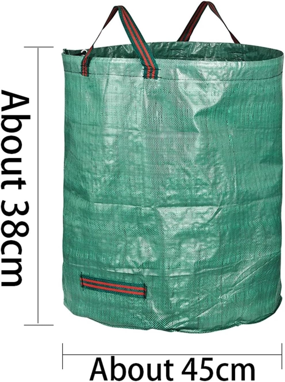 Reusable Garden Waste Bags Standable Leaf Bags Plant Trimming Yard Waste Bag Trash Container Lawn Grass Weeds Bag Tools(About 45x38CM,1pcs)