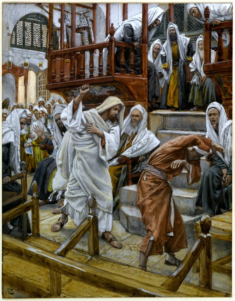 Cuadro de lienzo de 60x90cm de El hombre poseído por un demonio de Jacques para pared 5