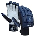 Whitedot Capital PU Cricket Batting Gloves (Navy Blue Boys/Small Right Hand) | Ideal for Training and Matches, Stylish Cricket Equipment for Aspiring Players | gallery image