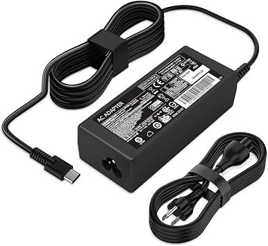 65W USB C Laptop Charger Compatible with HP ProBook 440 450 640 650 G8 G6 840 850 860 G9 G10 G11 L04650-850 Power Supply Adapter USB Type C