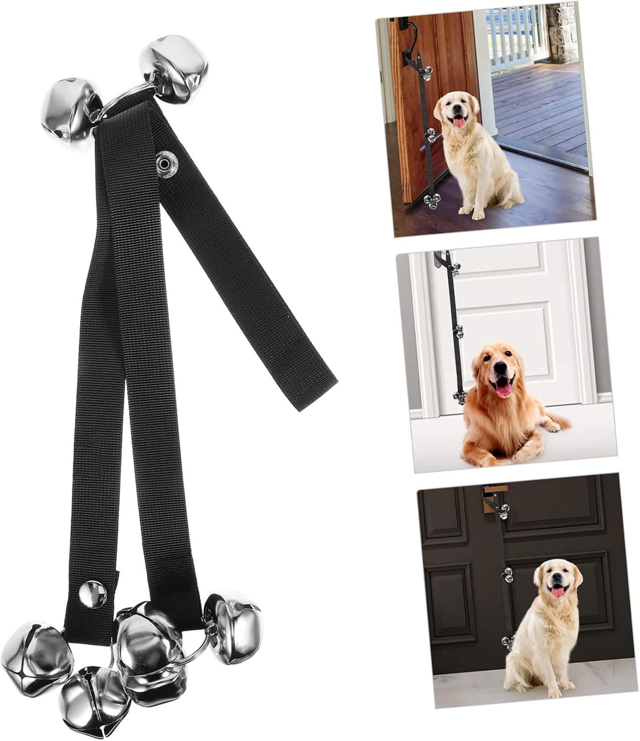 Levemolo Dog Training Bell Rope Design Pet Doorbell Tool for Hanging Door Handles Loud Sound for Easy Communication Puppies and Dogs
