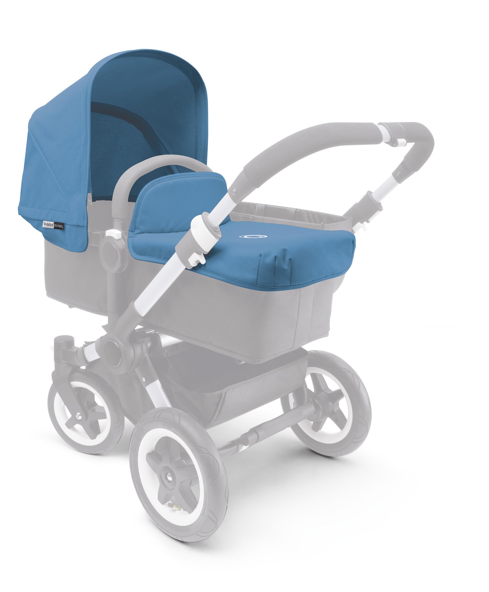 Bugaboo 180111IB02 Bugaboo Donkey Tailored Fabric Set (Extension Sun Canopy) *Main Unit Sold Separately, Ice Blue Baby Products
