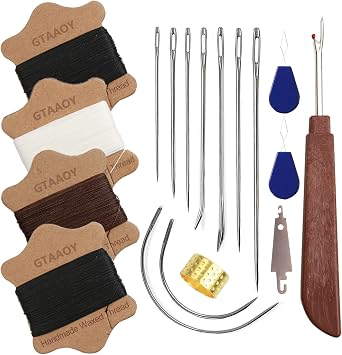 GTAAOY Professional Waxed Thread Sewing Kit, 131.2 Yards