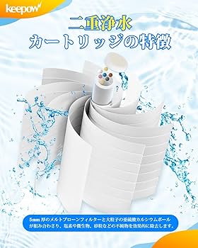 K☆K シャワー用カートリッジ3個セット 浄水シャワーヘッド用