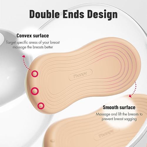 Miniatura 2 de Phanpy Masajeador de lactancia, masajeador de senos para lactancia materna, esenciales para la lactancia materna, múltiples modos 2 en 1 de