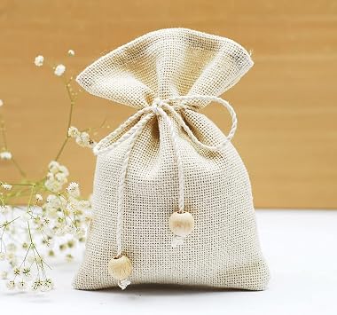 Bimotif 10 Adet Nat rel Kese, B k m Ipli Boncuklu 10X15 Cm Ba c kl  Saklama Kesesi