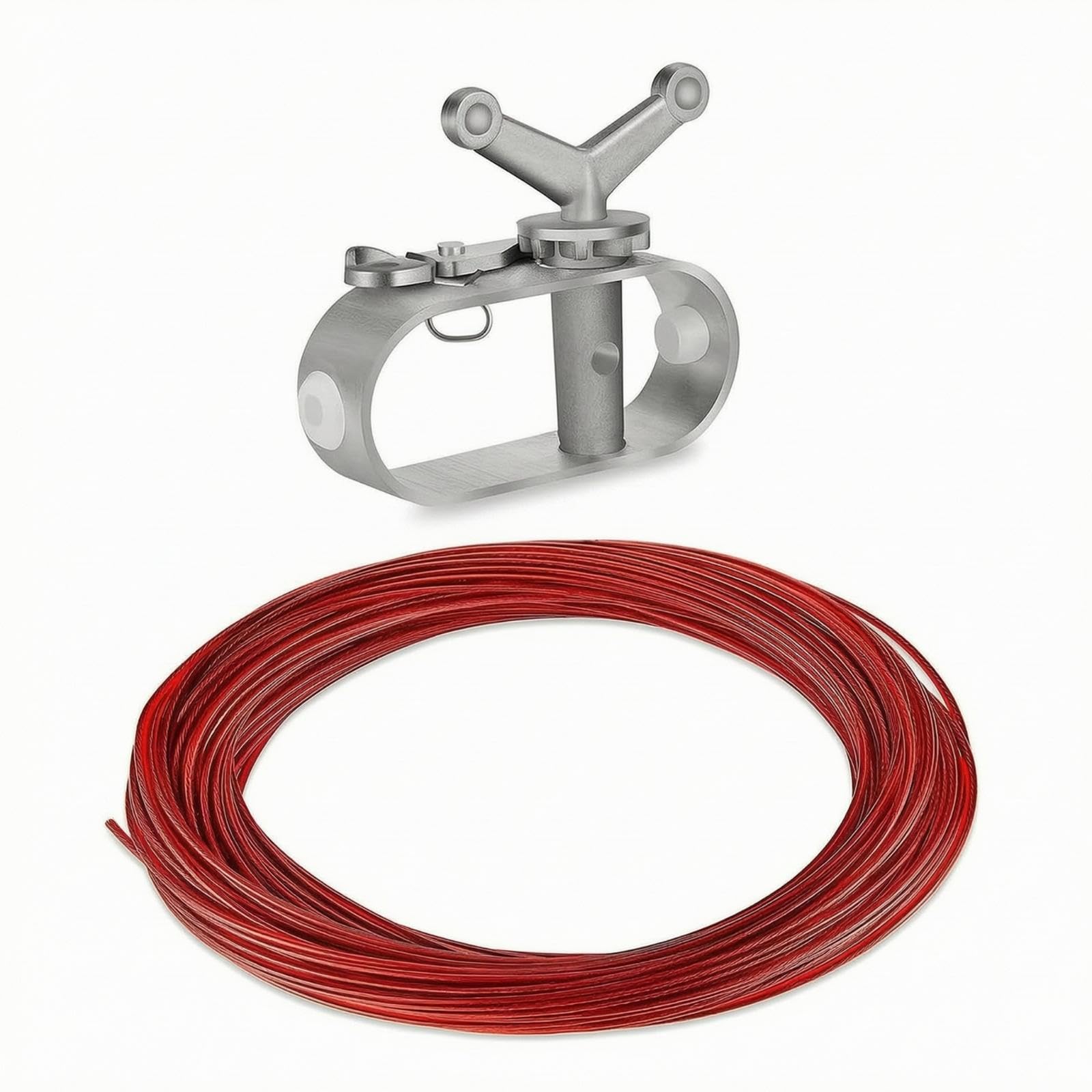Pool Winterizing Cover Cable and Winch Kit Heavy-Duty Pool Winterizing Cover Winch with Cable for Above-Ground Pools Winch W 30M Steel-image-22