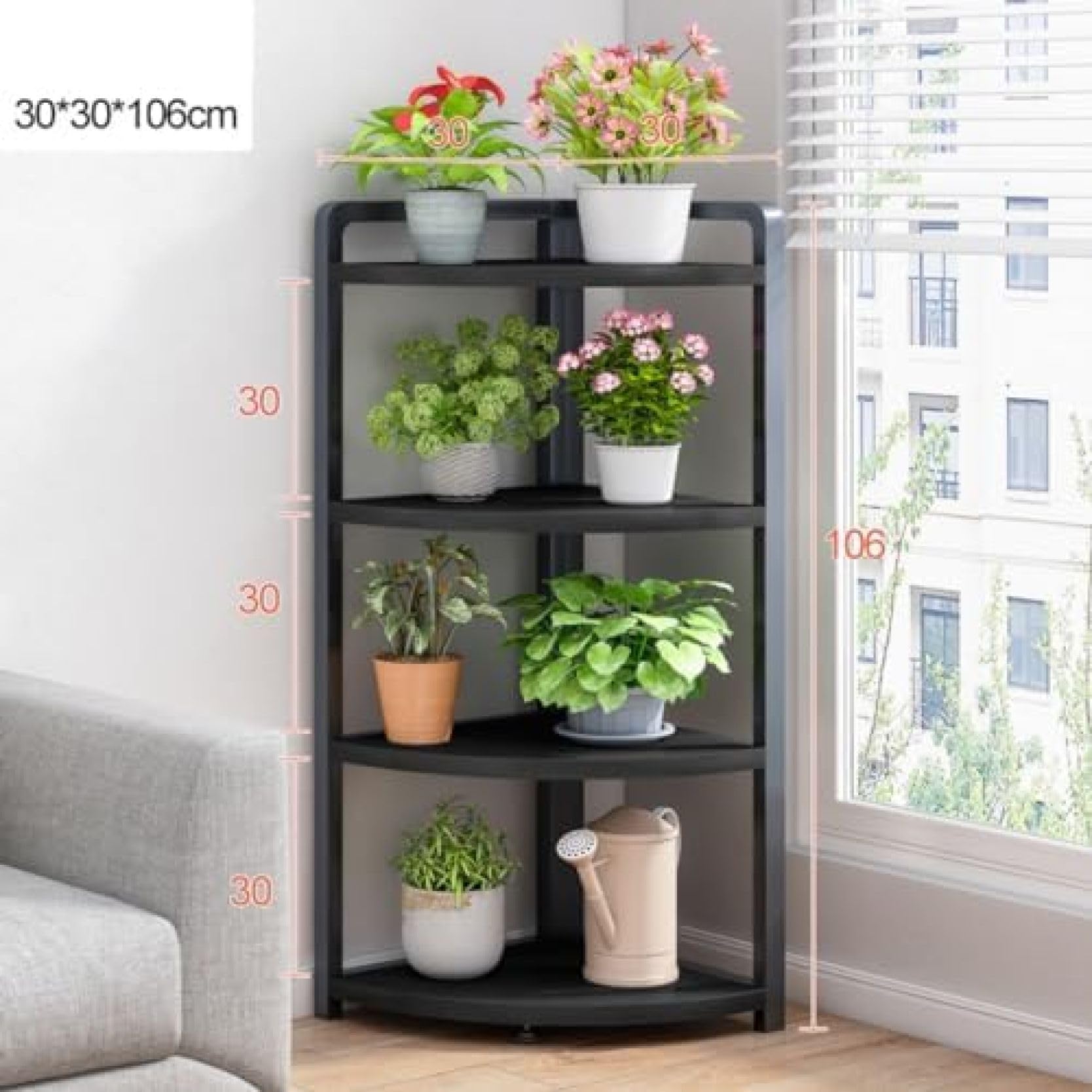 Amazon.co.jp: フラワースタンド スリム コーナー ラック コーナー