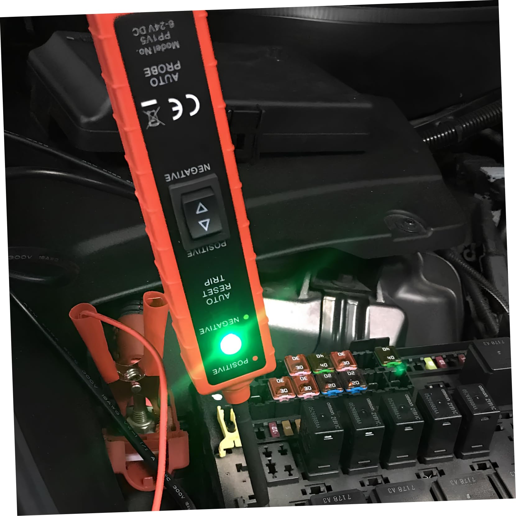 Probador de Circuitos Automotrices 6-24v para Coche y Motocicleta, Identifica Cortocircuitos y Circuitos Abiertos, Diagnóstico Rápido y Preciso