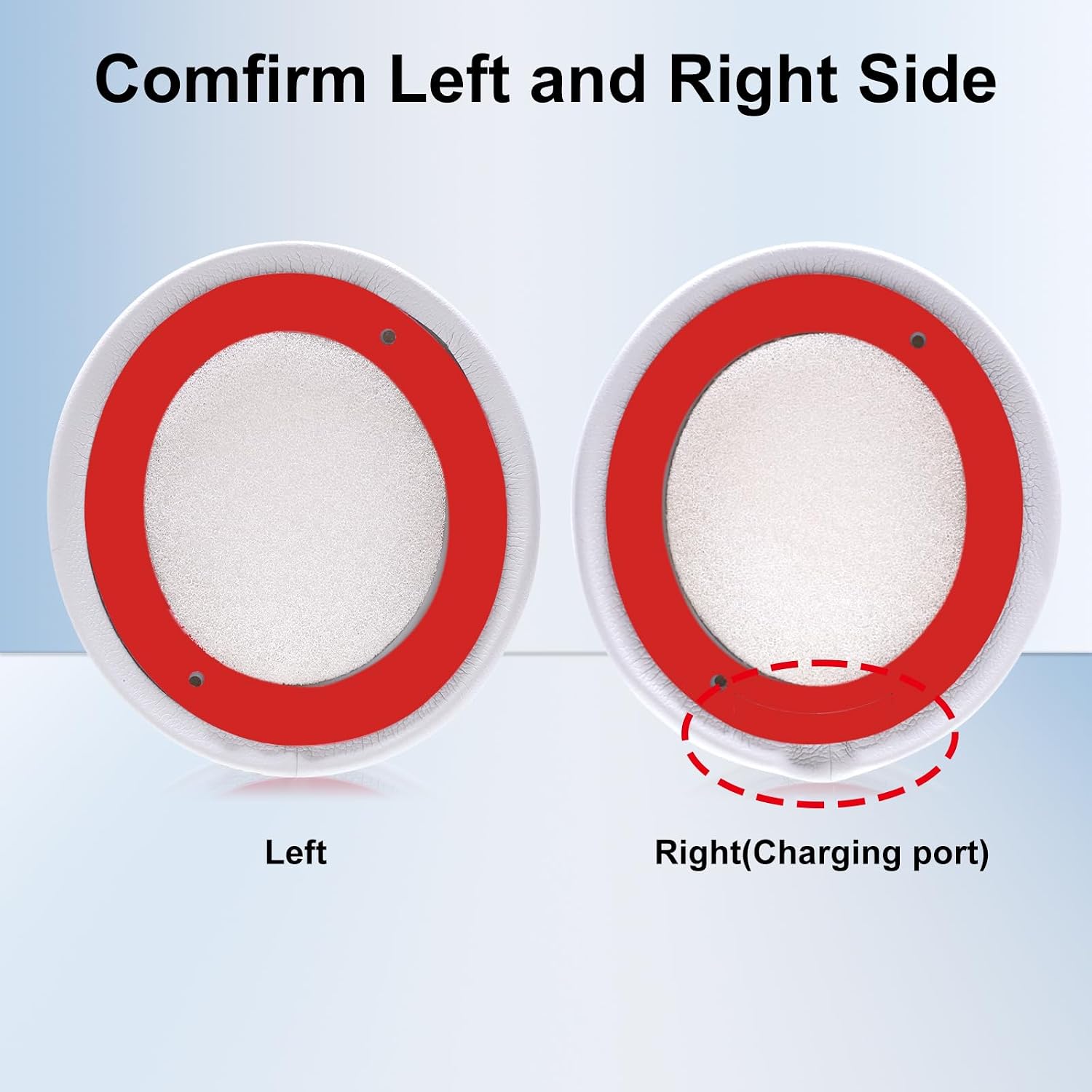 Replacement Ear Pads Compatible with Beats Solo 3 & Solo 2 Headphones, Noise Isolating Memory Foam Cushions, Soft Protein Leather Material, Includes Pry Tool (White)