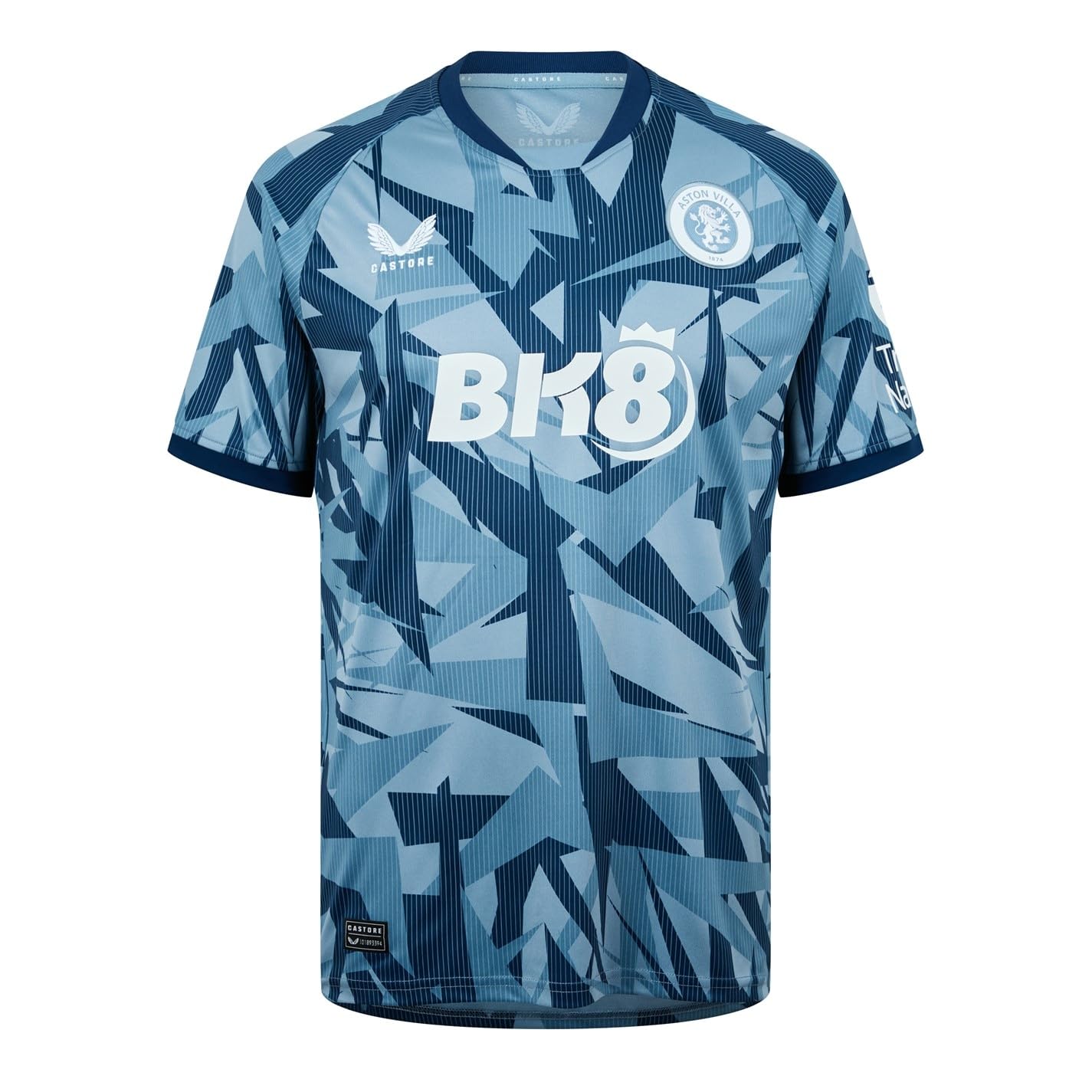 Castore Men's Blue Aston Villa Third Shirt 2023 2024 Adults Shadow 3XL