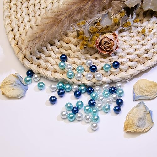 Miniatura 4 de Niziky 500 perlas de 0.236 pulgadas sin agujero, perlas sueltas de color oscuro sin agujeros, perlas redondas sin agujero, perlas para manualidades,