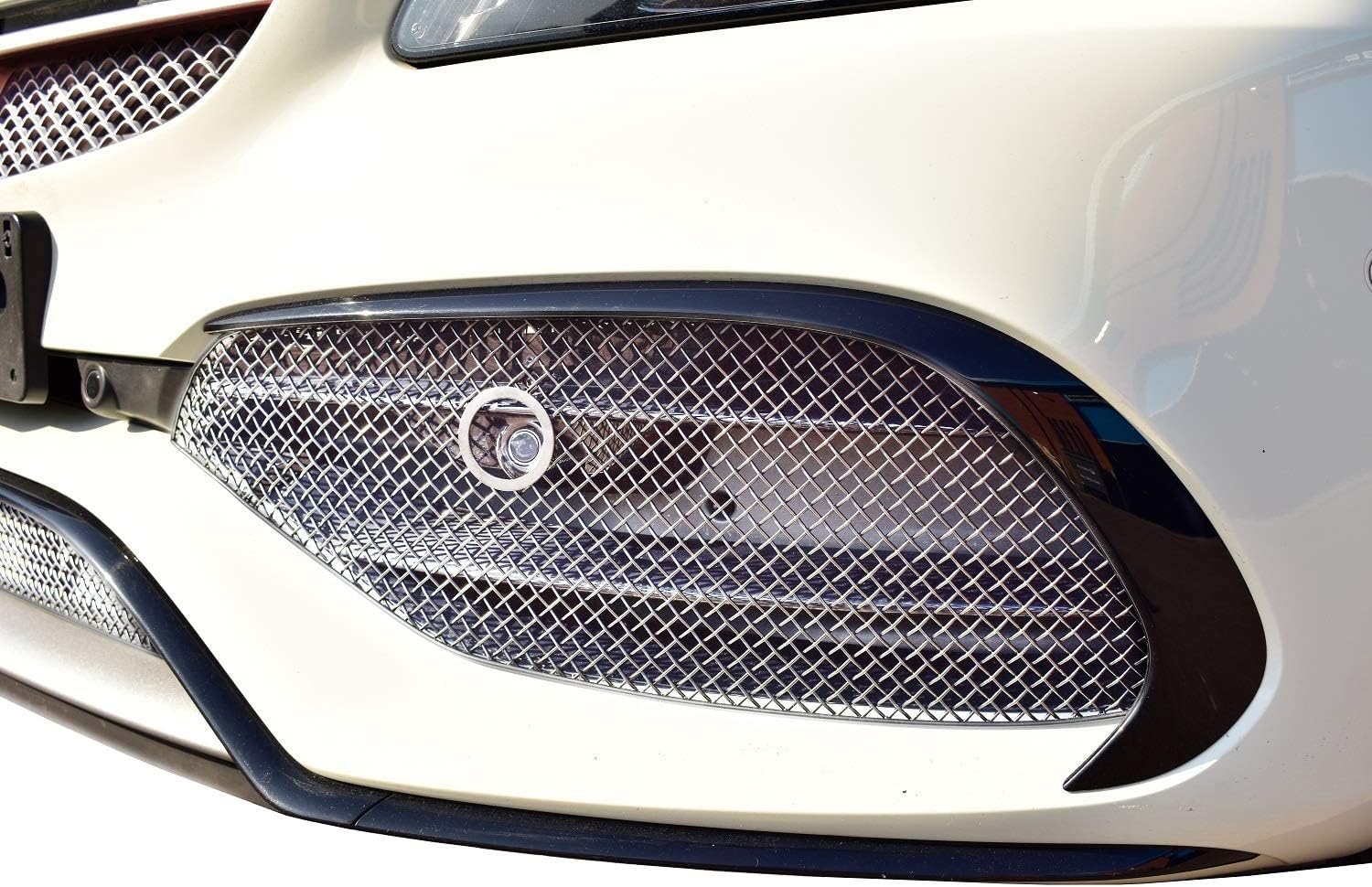 Zunsport Compatible With Mercedes AMG A45 Facelift (W176) - Outer Grill Set - Silver Finish (2015-2018)