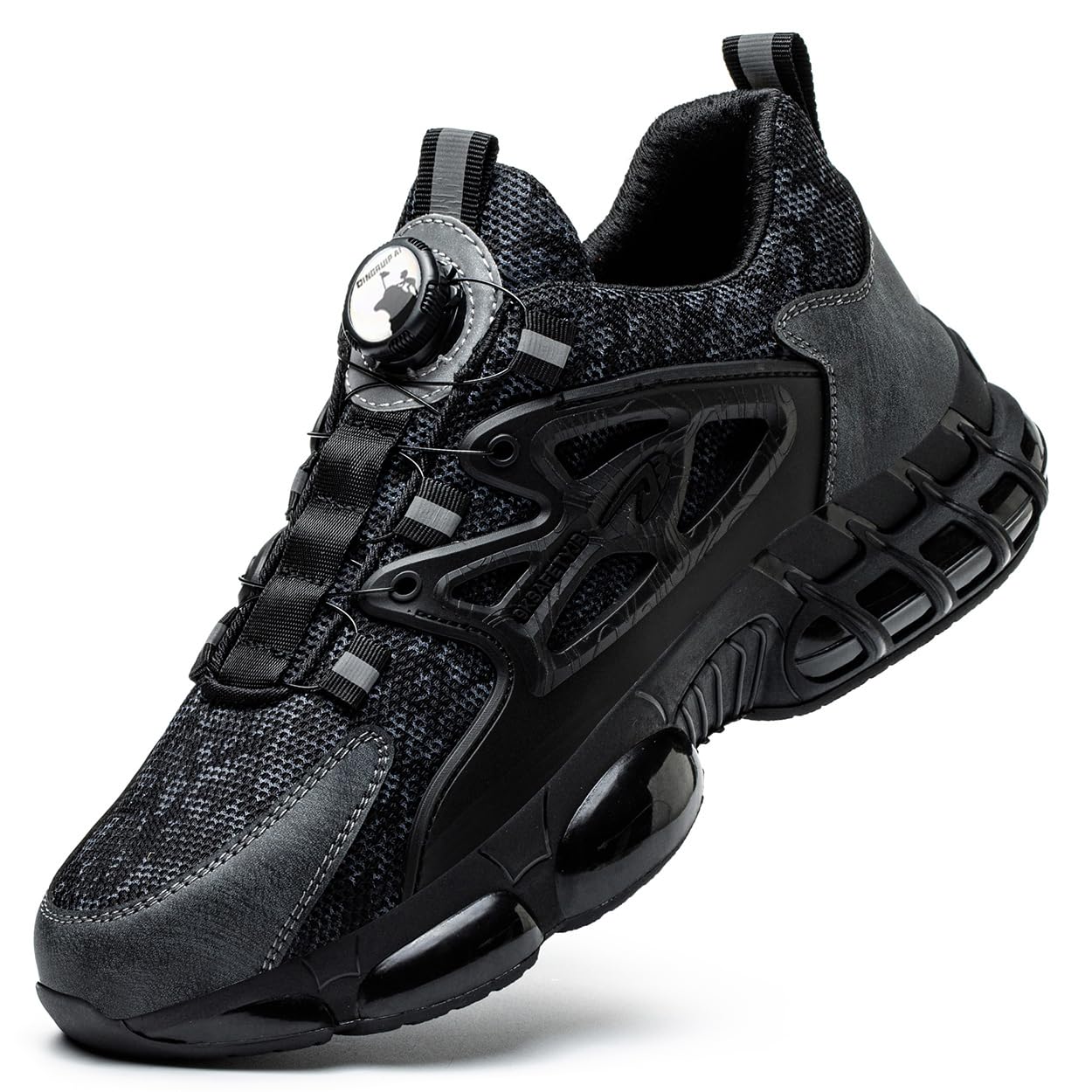Baskets de sécurité avec embout en acier pour homme et femme - Confortables et légères - Chaussures de sécurité antidérapantes avec coussin d'air