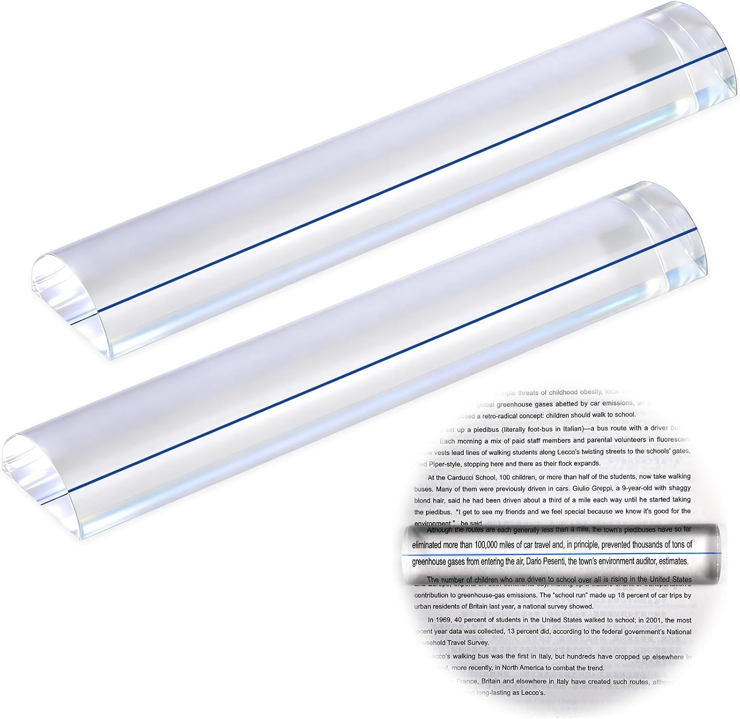 gisgfim 2Pcs Magnifying Rulers with Guiding Line Magnifying Ruler for Reading 6 Inch Magnifier Ruler Bar Finder for Mahjong Reading Small Prints Bible Books Instructions Cross Patterns Card Games