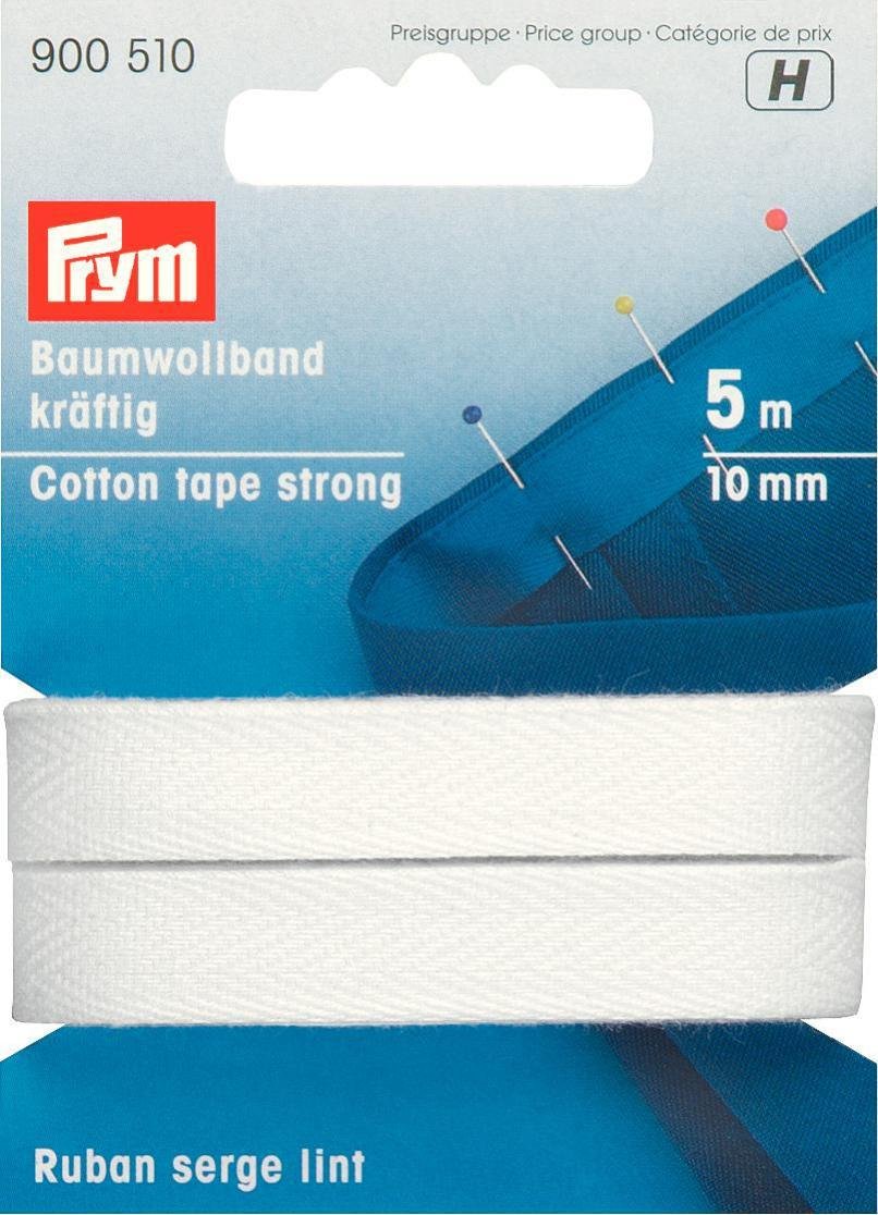 Prym 902057 - Nastro in cotone resistente, 20 mm, 100% cotone