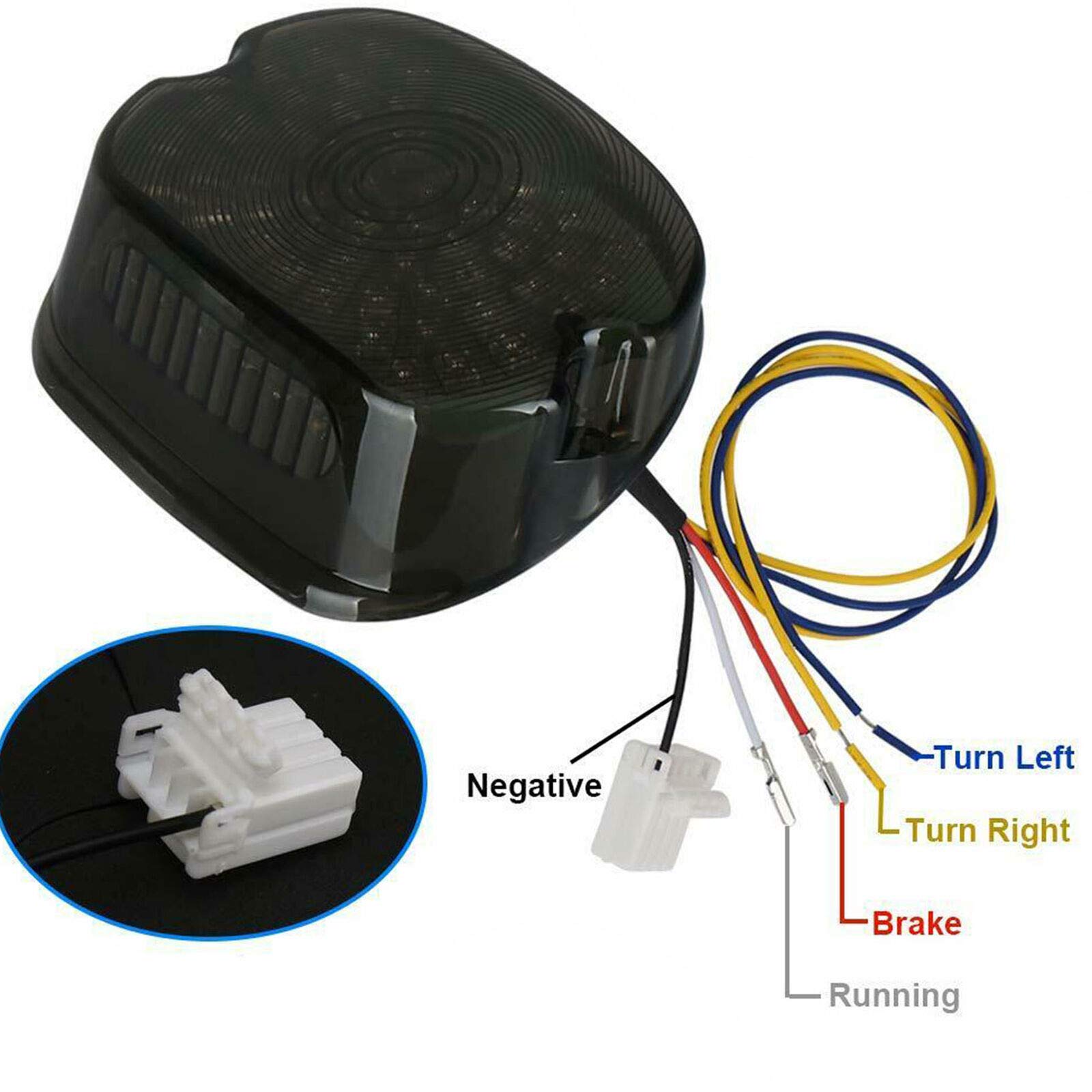 Baceyong Luce di frenata posteriore a LED a basso profilo compatibile con Harley Dyna Road King glide universale LED Electra LED