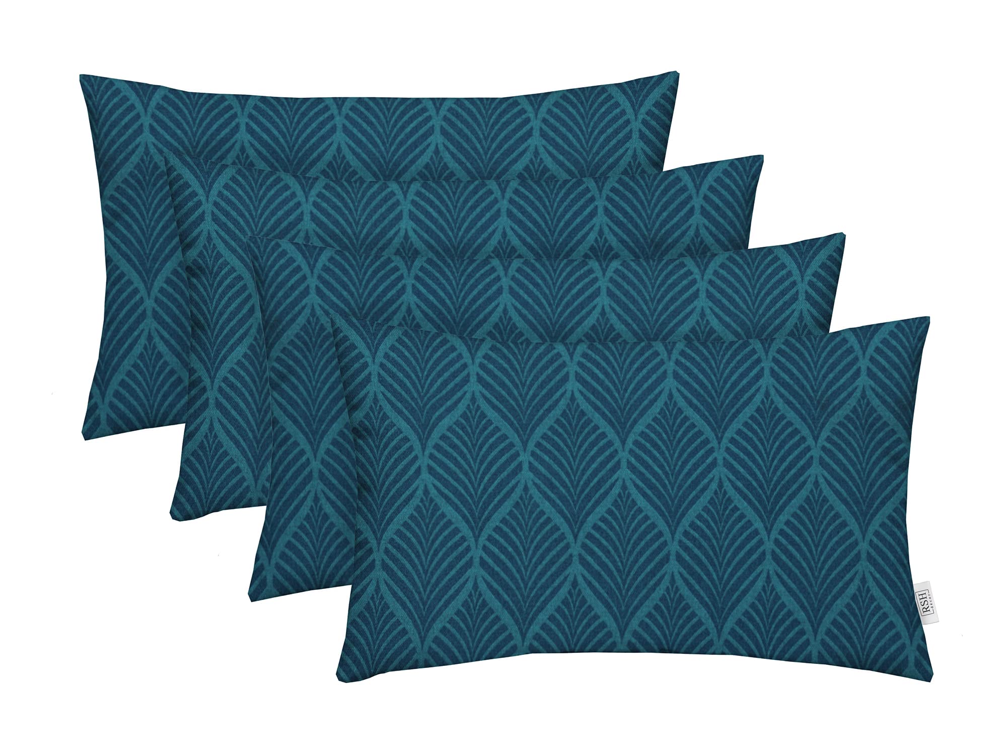 RSH DECOR: Lumbar Jumbo Throw Pillows Set of 4 | 26” x 16